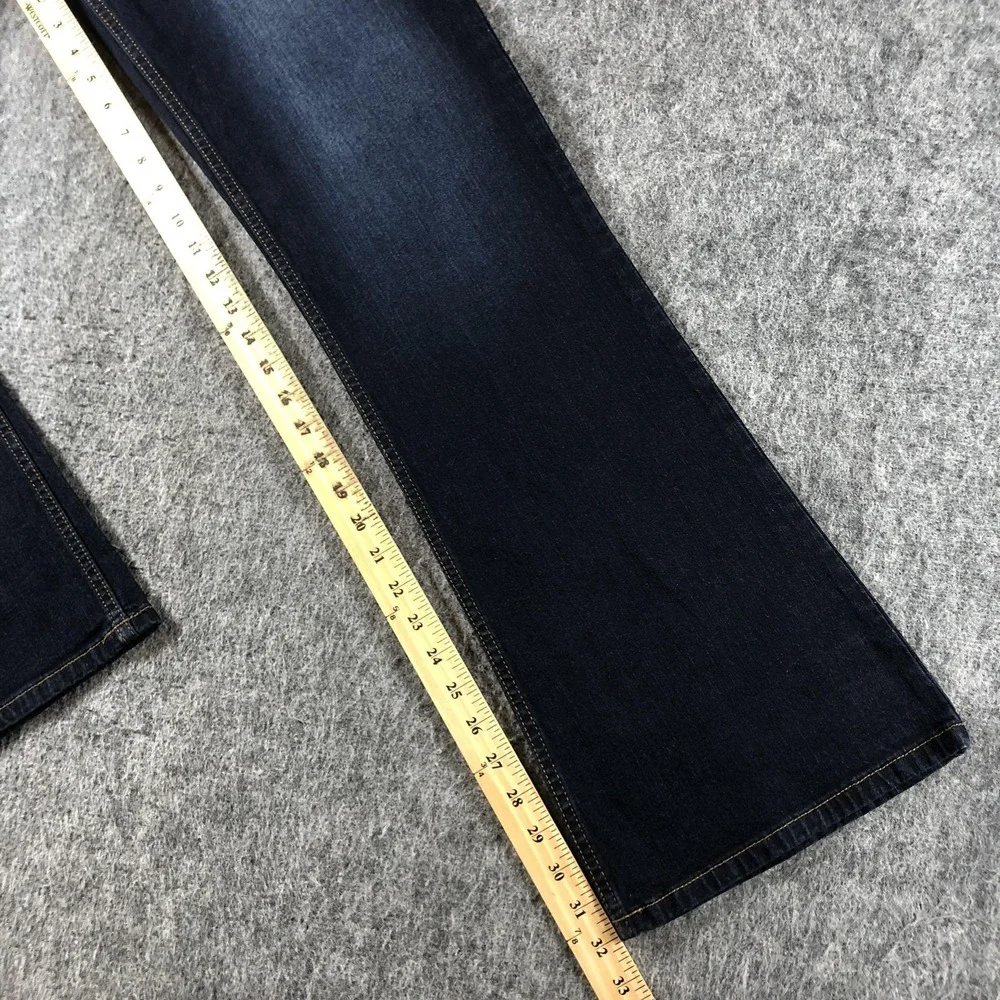 Mossimo Bootcut Jeans Juniors 9 Dark Wash Mid Rise Stretch Denim - Picture 11 of 16